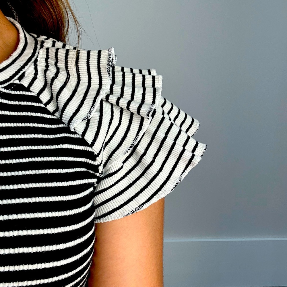 Black and white striped shirt